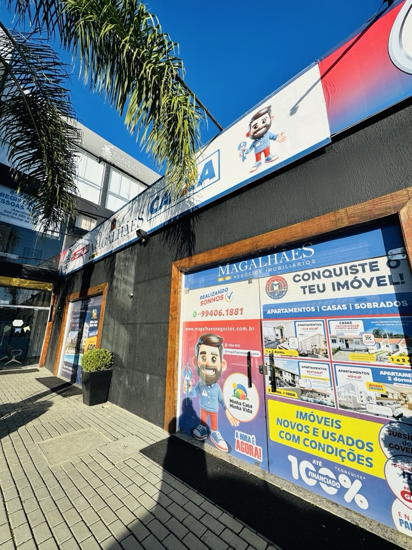 Fachada da Magalhães Negócios Imobiliários na Av. Edgar Pires de Castro, 1925